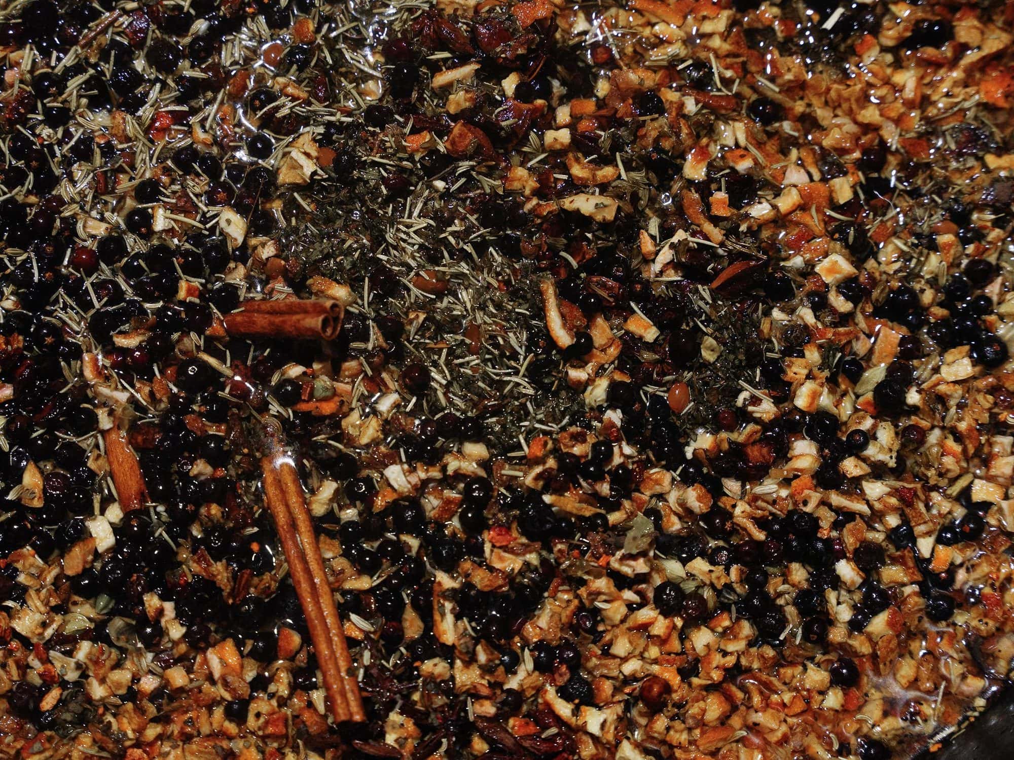 Coffee beans and roasted chicory — January Spirits Amaro botanicals