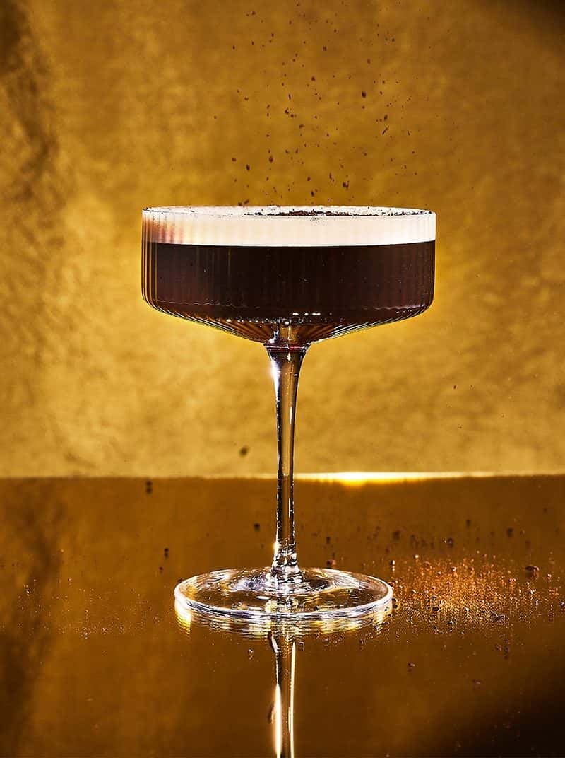 Coco-Espresso Martini in a coupe