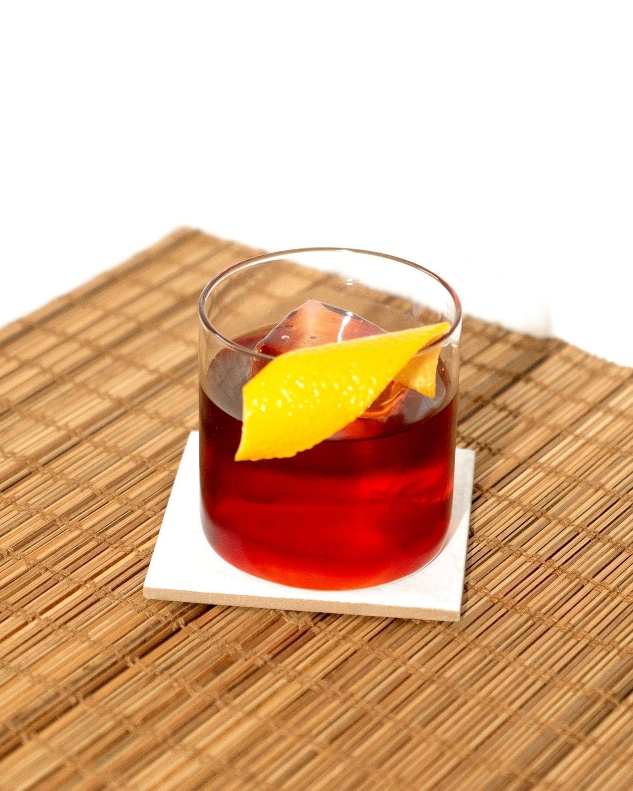 Ayuuk Negroni in a lowball glass