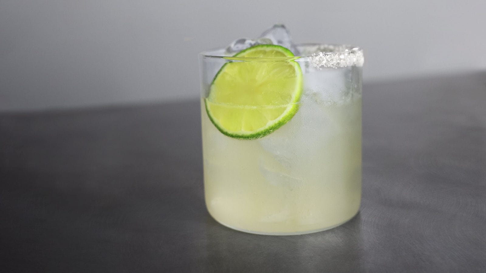 Cilantro Margarita in a rocks glass