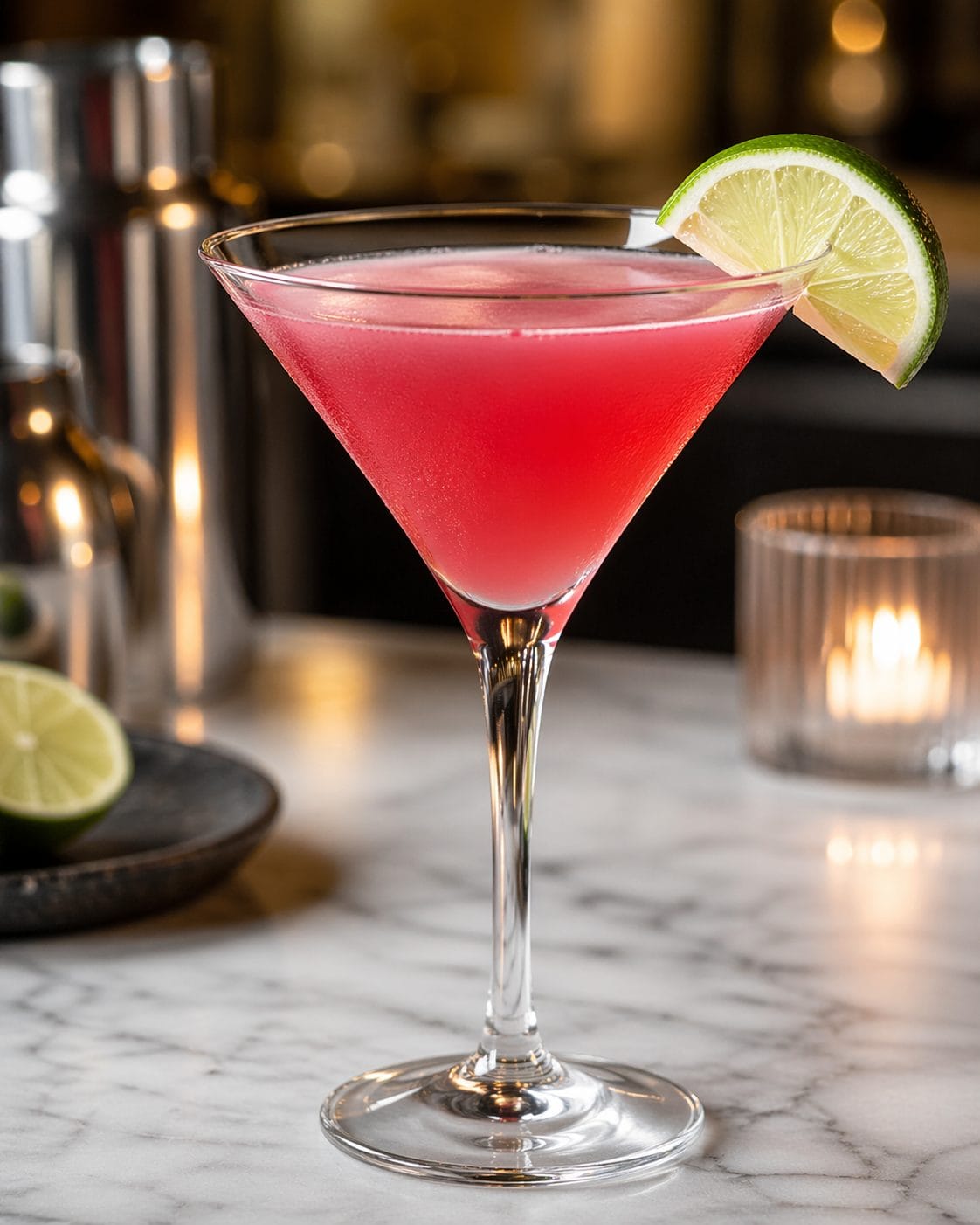 Stoned Cosmo in a Martini glass