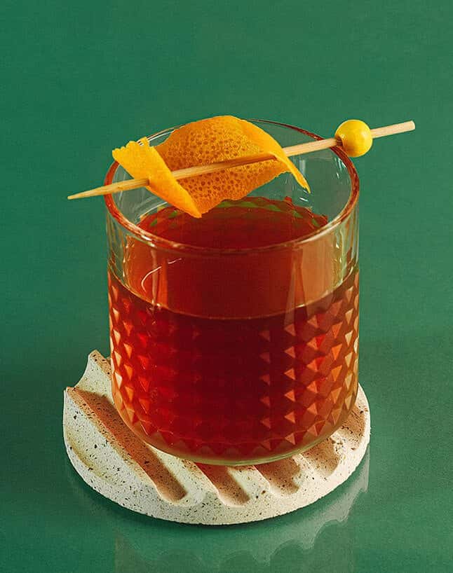 Ferrari shift drink with Aperitivo and Fernet Pianta