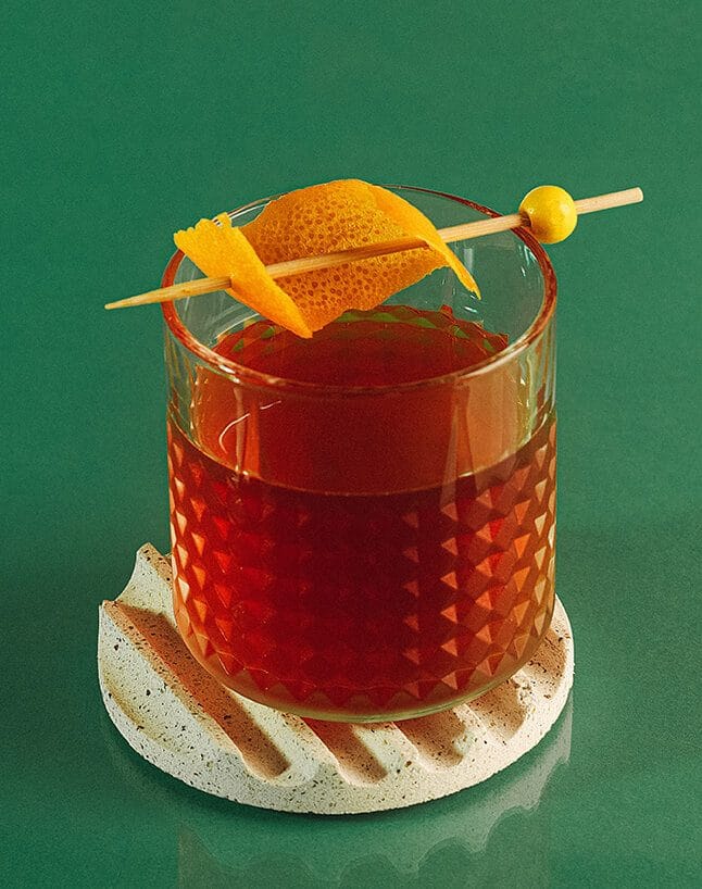 Ferrari shift drink with Aperitivo and Fernet Pianta